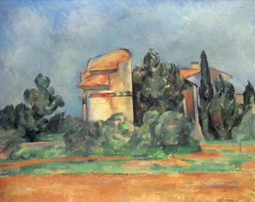  Cezanne Oil Painting - The Pigeon Tower At Bellevue Paul Cezanne